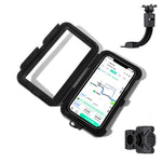 Supporto per telefono da bicicletta/moto completamente impermeabile e compatibile con touchscreen, con chiusura completa., Rearview Mirror Mount 6.7 inches, Handlebar Mount 6.7 inches, Rearview Mirror Mount 7.4 inches, Handlebar Mount 7.4 inches