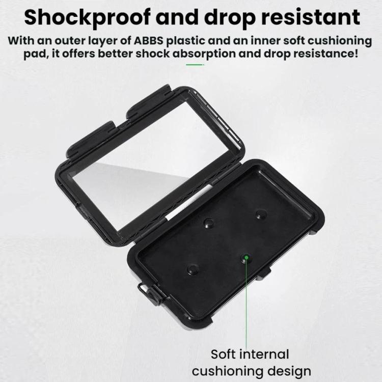 Supporto per telefono da bicicletta/moto completamente impermeabile e compatibile con touchscreen, con chiusura completa., Rearview Mirror Mount 6.7 inches, Handlebar Mount 6.7 inches, Rearview Mirror Mount 7.4 inches, Handlebar Mount 7.4 inches