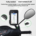 Supporto per telefono da bicicletta/moto completamente impermeabile e compatibile con touchscreen, con chiusura completa., Rearview Mirror Mount 6.7 inches, Handlebar Mount 6.7 inches, Rearview Mirror Mount 7.4 inches, Handlebar Mount 7.4 inches