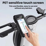 Supporto per telefono da bicicletta/moto completamente impermeabile e compatibile con touchscreen, con chiusura completa., Rearview Mirror Mount 6.7 inches, Handlebar Mount 6.7 inches, Rearview Mirror Mount 7.4 inches, Handlebar Mount 7.4 inches