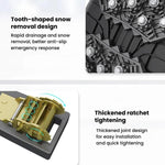 ML-1287 Catene antiscivolo universali per auto, tipo cingolo, per veicoli fuoristrada, catene rompighiaccio per pneumatici
