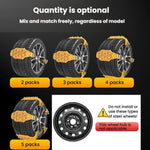 ML-1287 Catene antiscivolo universali per auto, tipo cingolo, per veicoli fuoristrada, catene rompighiaccio per pneumatici