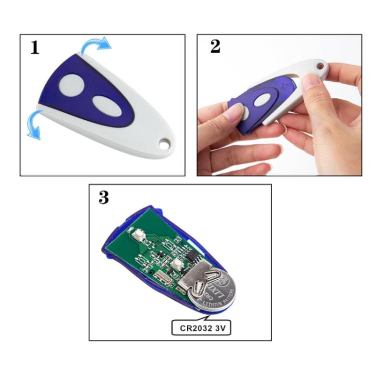 Per telecomandi per porte da garage Novoferm 502 / 504 / 522 / 524 433,92 MHz