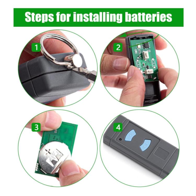 Telecomando wireless per porta da garage HORMANN HSE2 / HSE4 868MHZ (copia)., 2-Button 868MHZ