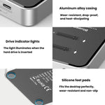 Blueendless SD09 Dual-Bay M.2 Dual-Protocol Drive Enclosure NVMe/SATA SSD Case, US Plug, EU Plug, UK Plug