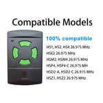 Per telecomandi per porte da garage HSM4 / HS4 / HSE4 / HSM2 / HSE2 a 26,995 MHz