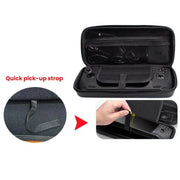 Custodia protettiva rigida in pelle PU per Steam Deck OLED, borsa portatile con 10 scomparti per schede di gioco.