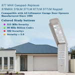 Tastiera wireless Liftmaster 877MAX per porte garage