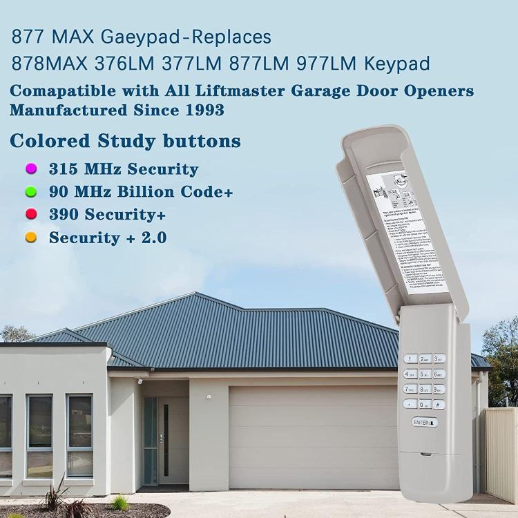 Tastiera wireless Liftmaster 877MAX per porte garage