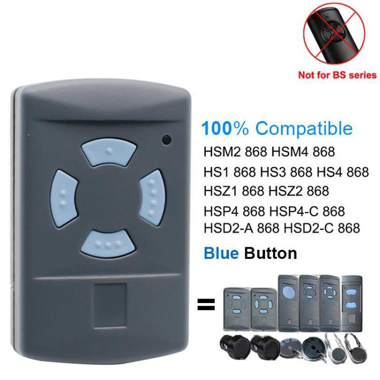 Telecomando 4 pulsanti per porta garage Hormann 868 MHz