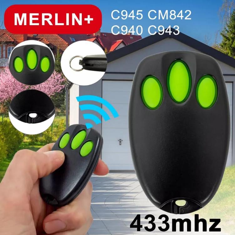 Telecomando ricambio MERLIN+ porte garage C945 CM842 C940 C943