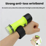 Torcia subacquea impermeabile fino a 80 metri, luce LED anfibia per uso esterno e subacqueo, Rechargeable Version, External Battery Version