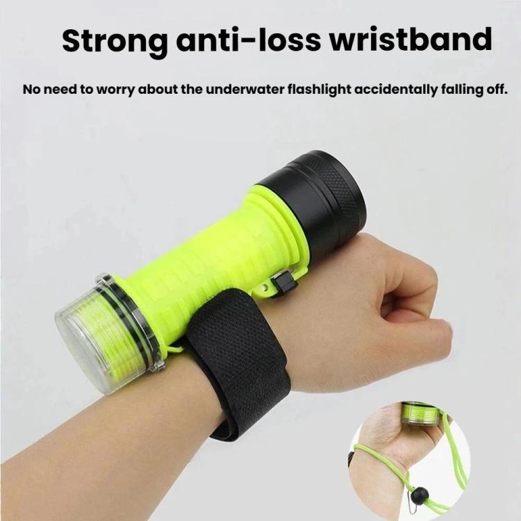 Torcia subacquea impermeabile fino a 80 metri, luce LED anfibia per uso esterno e subacqueo, Rechargeable Version, External Battery Version