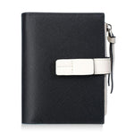 Portafoglio compatto da donna Baellerry N7101 con chiusura a scatto, scomparti multipli per carte e tasca portamonete con cerniera.