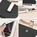 Portafoglio compatto da donna Baellerry N7101 con chiusura a scatto, scomparti multipli per carte e tasca portamonete con cerniera.
