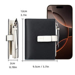 Portafoglio compatto da donna Baellerry N7101 con chiusura a scatto, scomparti multipli per carte e tasca portamonete con cerniera.