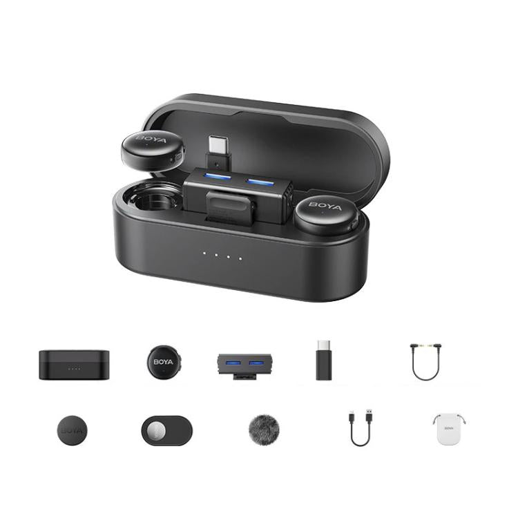 Microfono lavalier wireless BOYA LINK3 con riduzione rumore IA