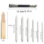 Set da disegno 36 in 1 con sfumini, tortillon e spugnette, e 24 punte sostituibili., 36 In 1