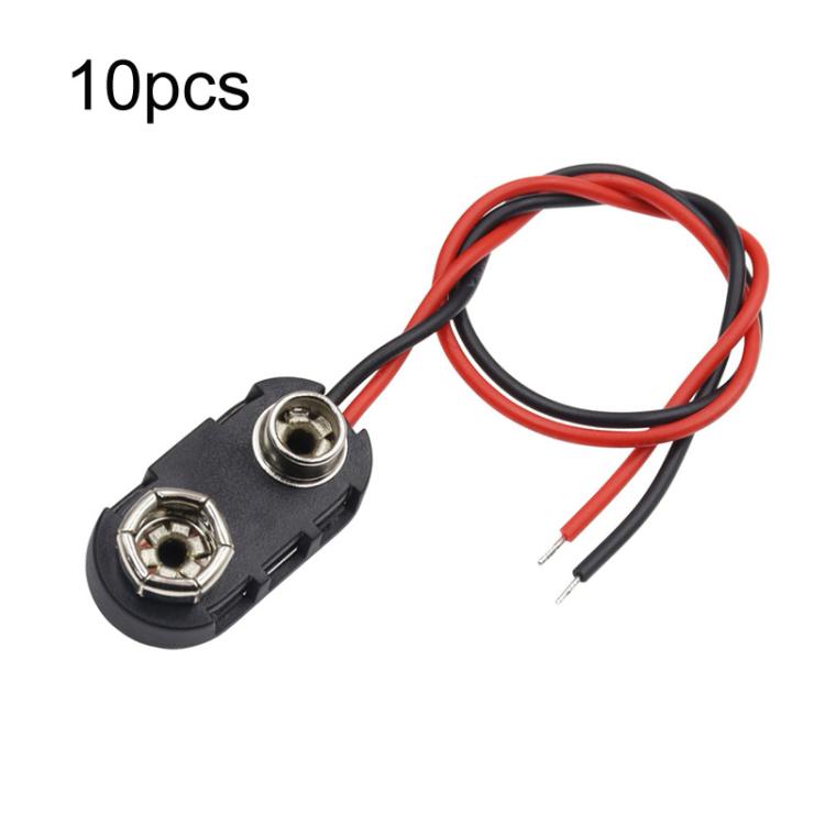 10 clip per batteria da 9V con cavi, custodia porta batteria, Type I Hard Buckle, Type I, Type T, Type I With DC Plug, Type T With DC Plug