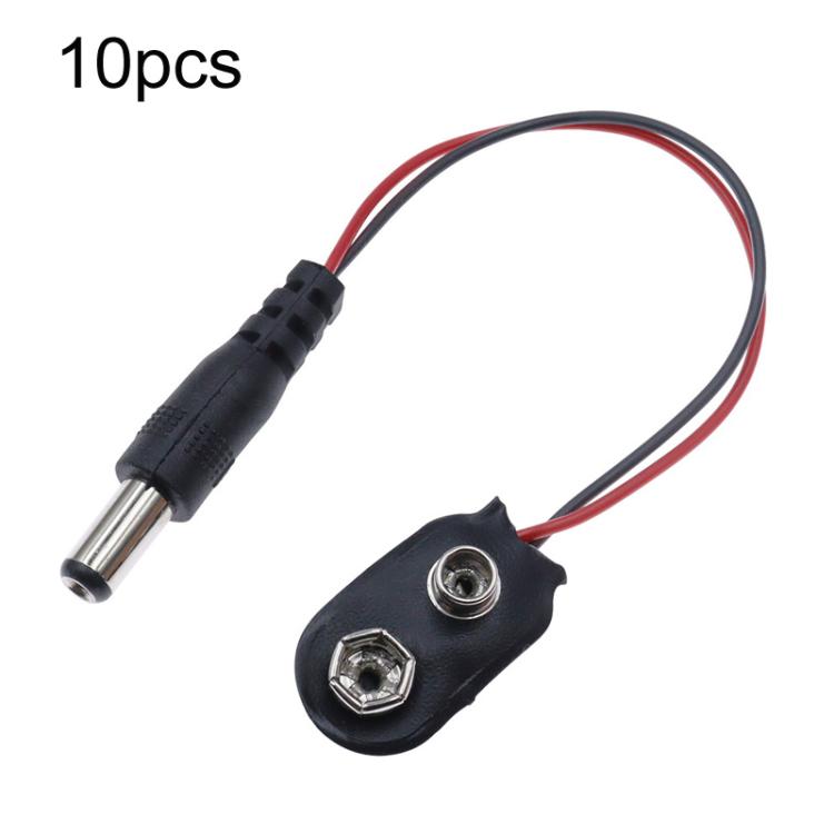 10 clip per batteria da 9V con cavi, custodia porta batteria, Type I Hard Buckle, Type I, Type T, Type I With DC Plug, Type T With DC Plug