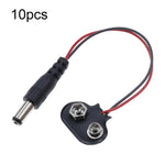 10 clip per batteria da 9V con cavi, custodia porta batteria, Type I Hard Buckle, Type I, Type T, Type I With DC Plug, Type T With DC Plug