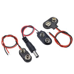 10 clip per batteria da 9V con cavi, custodia porta batteria, Type I Hard Buckle, Type I, Type T, Type I With DC Plug, Type T With DC Plug