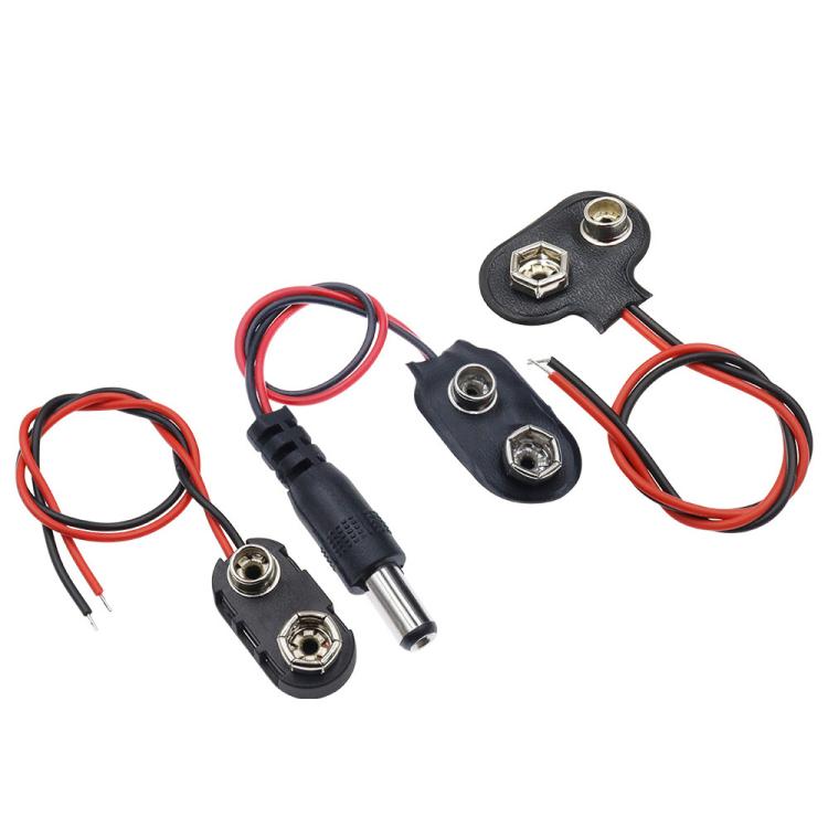 10 clip per batteria da 9V con cavi, custodia porta batteria, Type I Hard Buckle, Type I, Type T, Type I With DC Plug, Type T With DC Plug