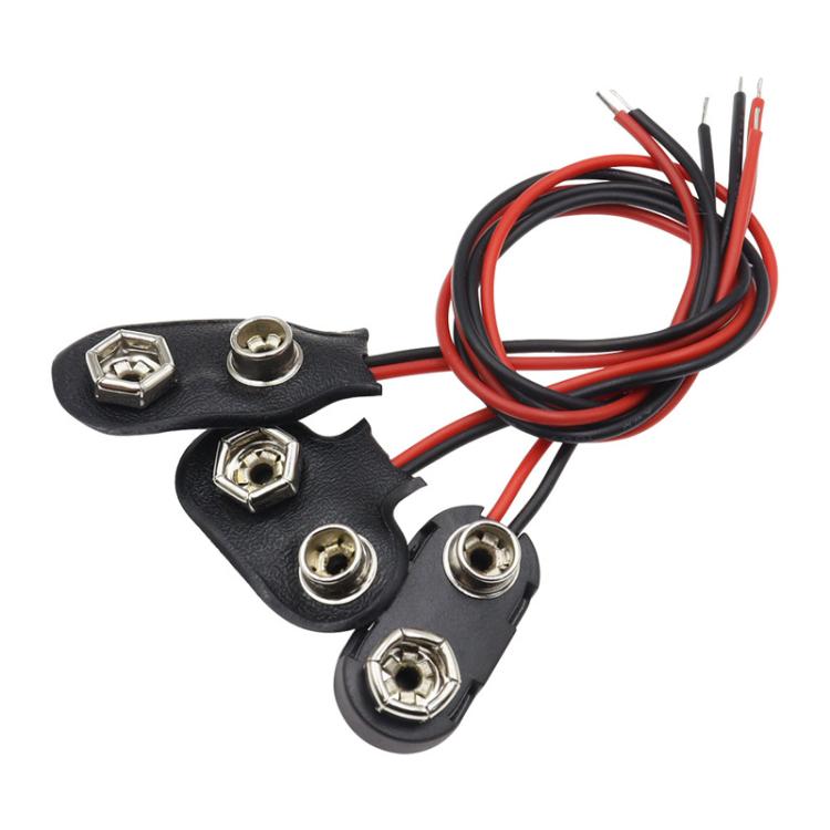10 clip per batteria da 9V con cavi, custodia porta batteria, Type I Hard Buckle, Type I, Type T, Type I With DC Plug, Type T With DC Plug