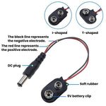 10 clip per batteria da 9V con cavi, custodia porta batteria, Type I Hard Buckle, Type I, Type T, Type I With DC Plug, Type T With DC Plug