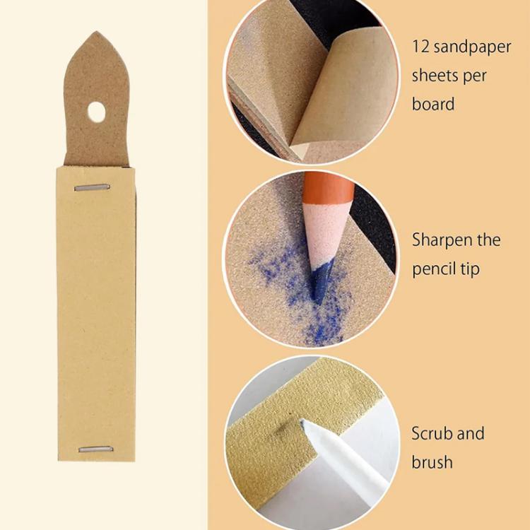 Set da disegno 48 in 1 con 20 sfumini, raschietti per cancellare, gomma malleabile e carta vetrata per artisti e principianti.