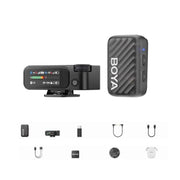 Microfono lavalier wireless BOYA MIC2 per dispositivi mobili