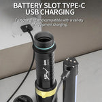 Torcia subacquea a LED XHP70 impermeabile IPX8 ad alta potenza con interruttore magnetico e ricaricabile., Built In 21700 Battery, Without Battery