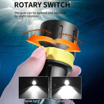 Torcia subacquea a LED XHP70 impermeabile IPX8 ad alta potenza con interruttore magnetico e ricaricabile., Built In 21700 Battery, Without Battery