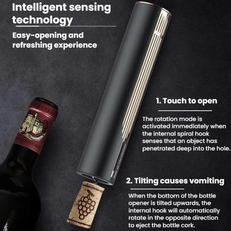 Apribottiglie elettrico con spia luminosa, apribottiglie completamente automatico per vino