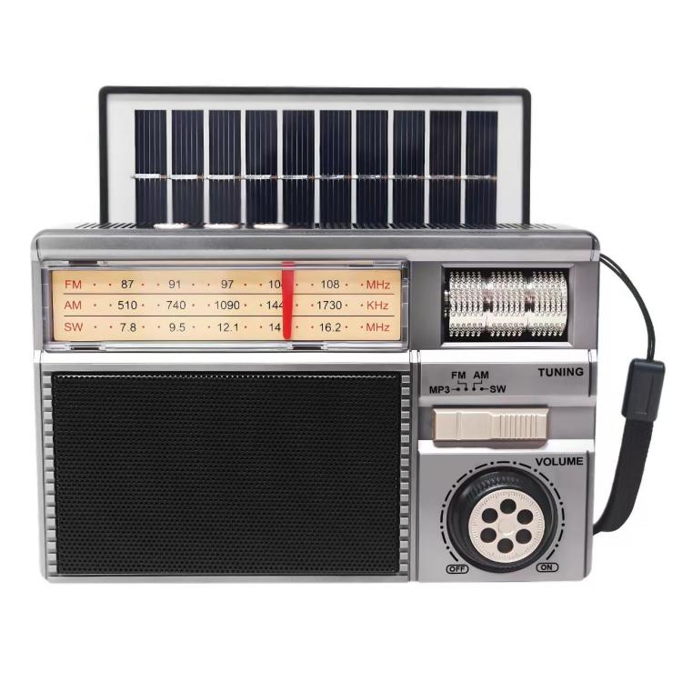 MD-979S Altoparlante Bluetooth portatile ad energia solare multifunzione con antenna per esterni e radio