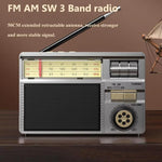 MD-979S Altoparlante Bluetooth portatile ad energia solare multifunzione con antenna per esterni e radio