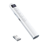 Digital Display Rechargeable Presentation Remote Laser Pointer RF 2.4GHz 100M Control Range