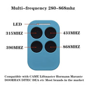 Duplicatore multifrequenza universale per telecomandi per porte da garage, 280-868 MHz