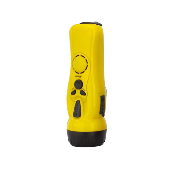 SB-3030E Torcia a LED ricaricabile a manovella per esterni, illuminazione di emergenza con radio