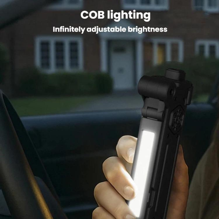SB-2026 Martello di sicurezza multifunzione per rompere i finestrini dell'auto, luce di emergenza e taglia cinture di sicurezza, strumento di fuga