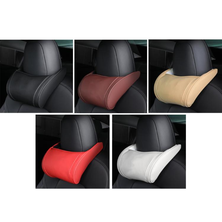 Cuscino poggiatesta in pelle per sedile Tesla Model 3/X/S