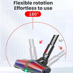 Testina a rullo morbido a doppio motore per aspirapolvere Dyson V10 Slim / V12 Slim, spazzola anti-groviglio, luce verde per rilevare la polvere (E0008), E0008 For Dyson V10 Slim / V12 Slim