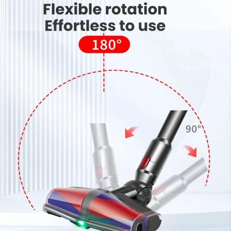 Testina a rullo morbido a doppio motore per aspirapolvere Dyson V10 Slim / V12 Slim, spazzola anti-groviglio, luce verde per rilevare la polvere (E0008), E0008 For Dyson V10 Slim / V12 Slim
