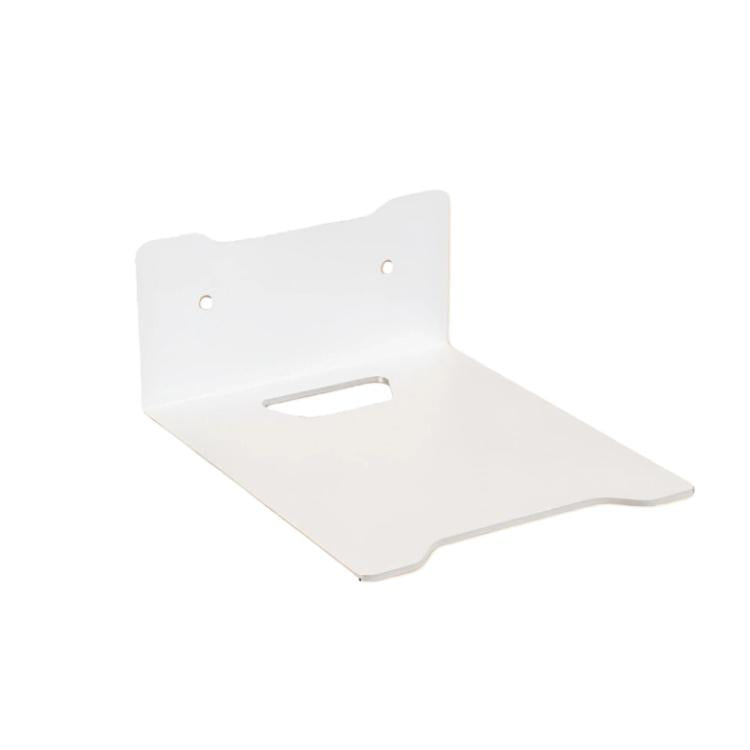 Mensola a muro in acciaio al carbonio, senza bisogno di forare, per organizzare proiettore, fotocamera, router, decoder TV con foro passacavi., Small Black, Medium Black, Large Black, Small White, Medium White, Large White