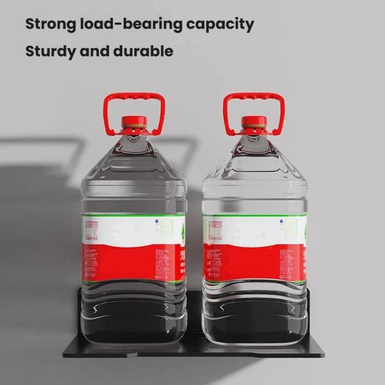 Mensola a muro in acciaio al carbonio, senza bisogno di forare, per organizzare proiettore, fotocamera, router, decoder TV con foro passacavi., Small Black, Medium Black, Large Black, Small White, Medium White, Large White