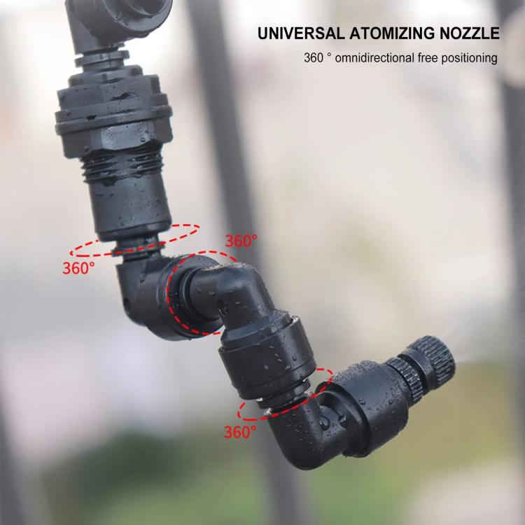 Sistema di nebulizzazione WiFi per terrari a tema foresta pluviale con timer intelligente e controllo tramite app Tuya, kit di nebulizzazione a bassa rumorosità., EU Plug, US Plug, UK Plug