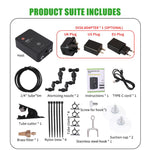 Sistema di nebulizzazione WiFi per terrari a tema foresta pluviale con timer intelligente e controllo tramite app Tuya, kit di nebulizzazione a bassa rumorosità., EU Plug, US Plug, UK Plug