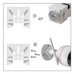 Supporto angolare in acciaio inox per telecamera di sicurezza Eufy SoloCam S340 / Reolink Trackmix / TP-Link Tapo C425 / C500