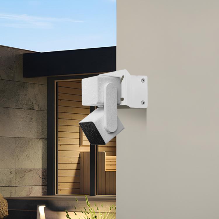 Supporto angolare in acciaio inox per telecamera di sicurezza Eufy SoloCam S340 / Reolink Trackmix / TP-Link Tapo C425 / C500