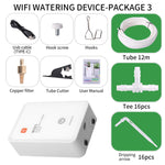 Sistema di irrigazione a goccia automatico intelligente Tuya compatibile con Wi-Fi, con doppia pompa e supporto fino a 16 vasi., Adjustable Drip Arrow Version, Adjustable Drip Heads Version, Drip Arrow Version